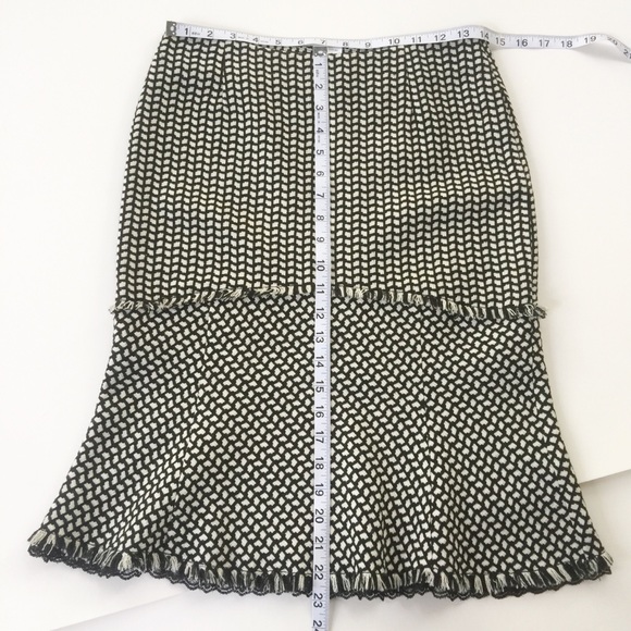 WHBM Woven Skirt with Fringe and Lace - Picture 8 of 8